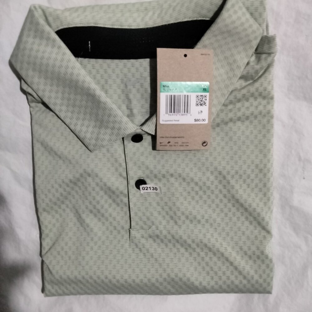 Nike Tour Golf Polo Shirt Top Performance Polo Green Mens XL FD5744-343 - Picture 6 of 6